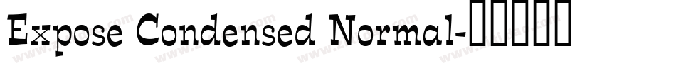 Expose Condensed Normal字体转换